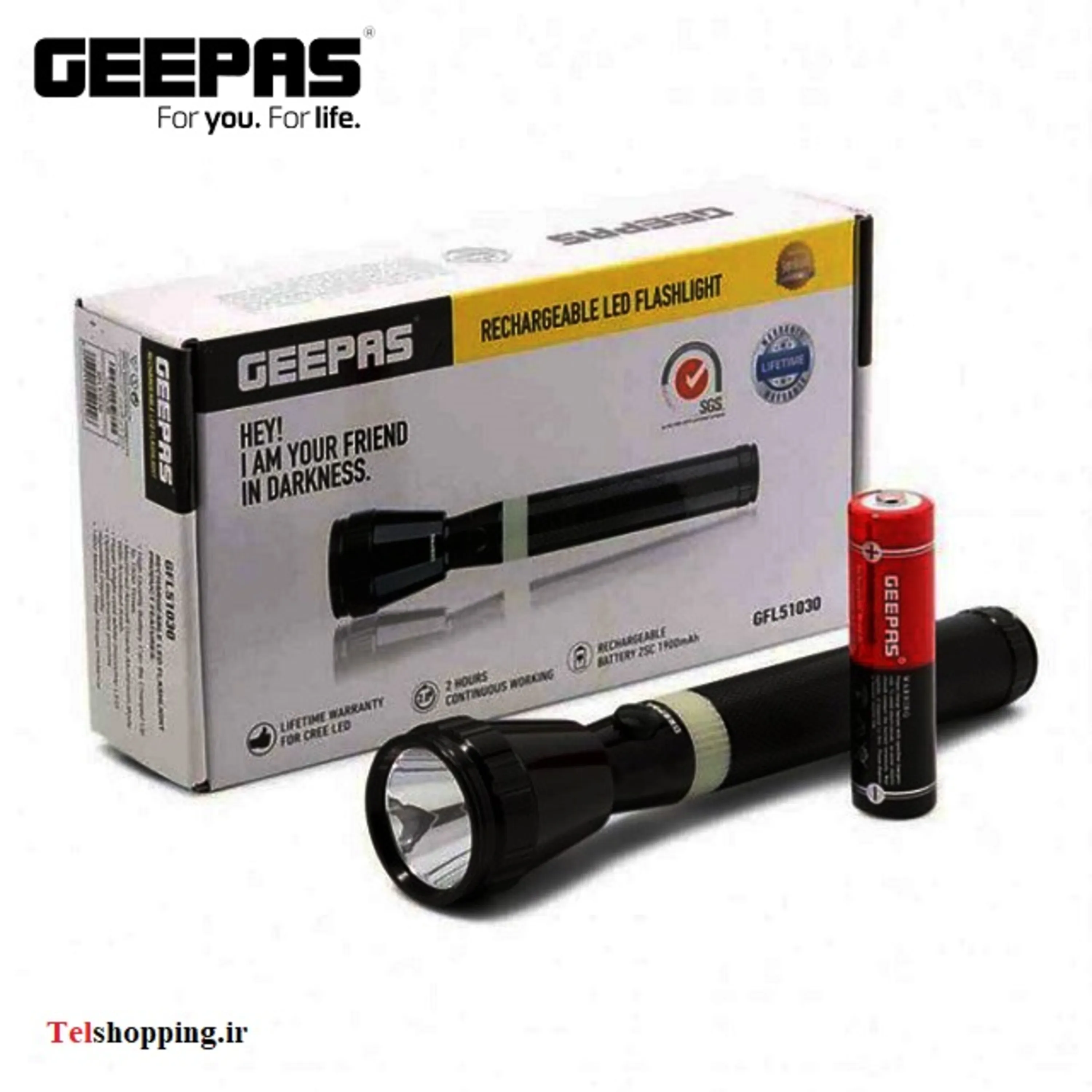 چراغ قوه جیپاس مدل GFL51030N